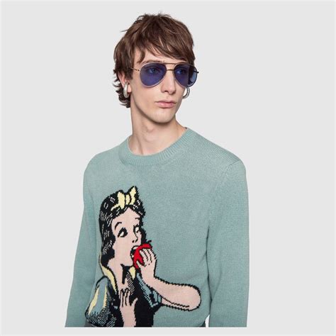 gucci snow white sweater ss18|Shop the Snow White sweater from Gucci SS18 menswear .